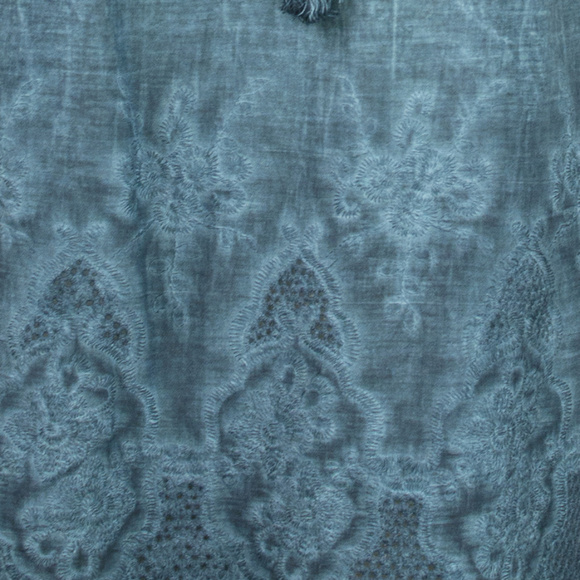 Mystree | Teal Mineral Wash Embroidered Tank - Picture 4 of 4